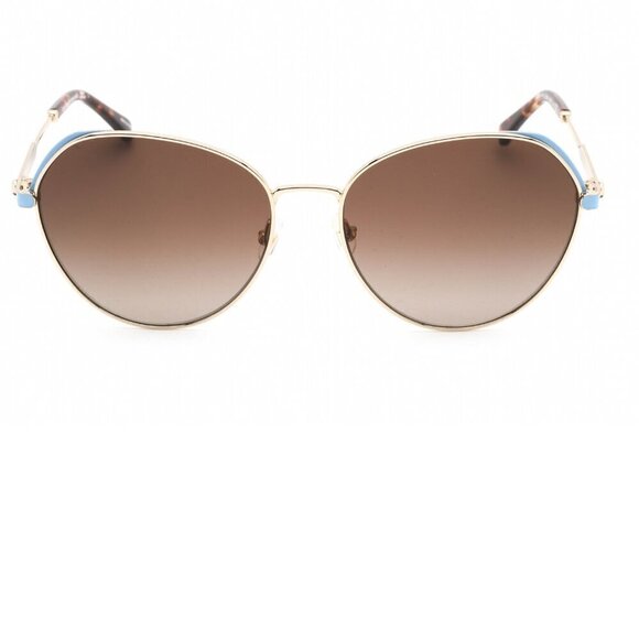 Kate Spade Women\'s Octavia Gold Blue Brown Gradient Sunglasses Brand New In Case